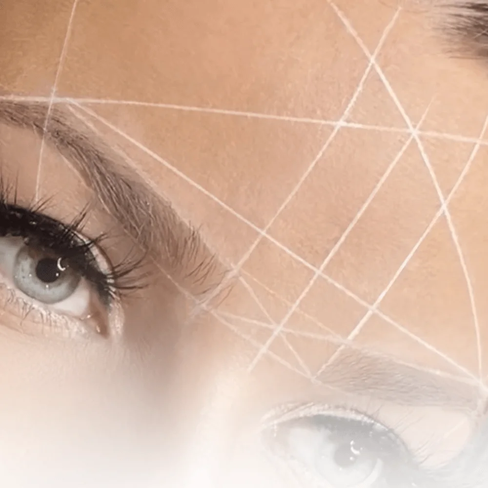 White Brow Mapping String for Microblading