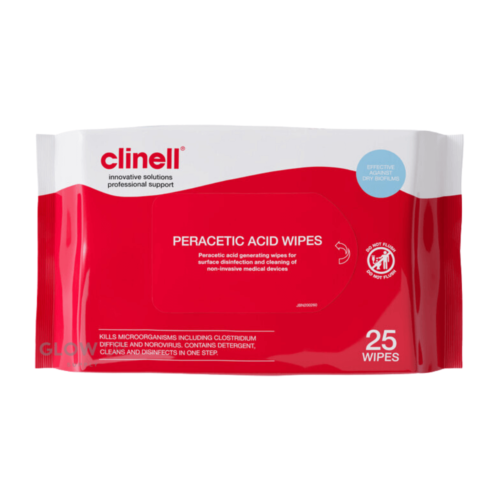 Clinell Paracetic Acid Wipes 25 - CS25