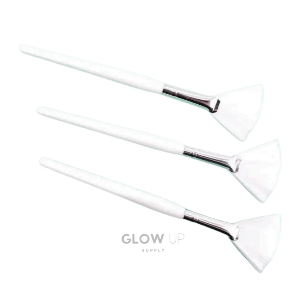 Skin Peel Applicator Fan Brushes - White - Image 2