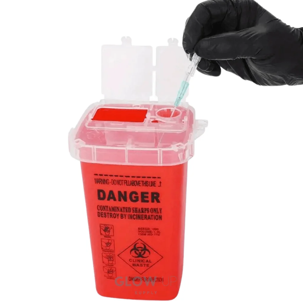 Sharps Bin 1 Litre - Yellow | Red - Image 2